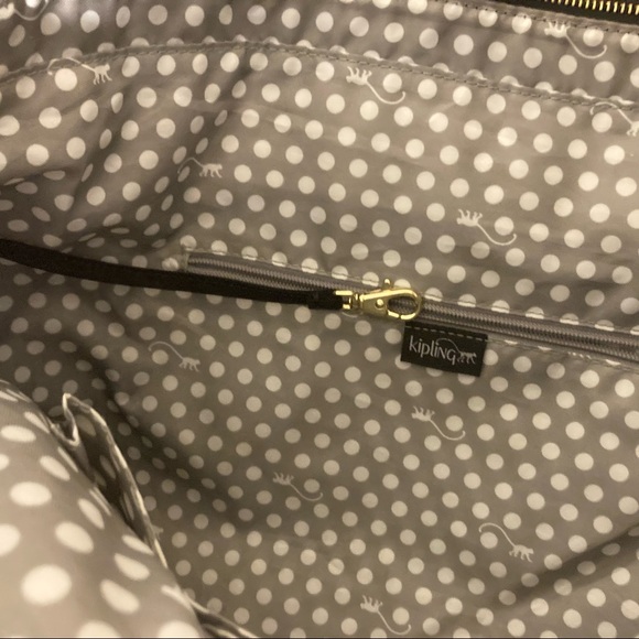 Kipling Black Everyday Use Large Tote Bag In Great Condition - Picture 5 of 10